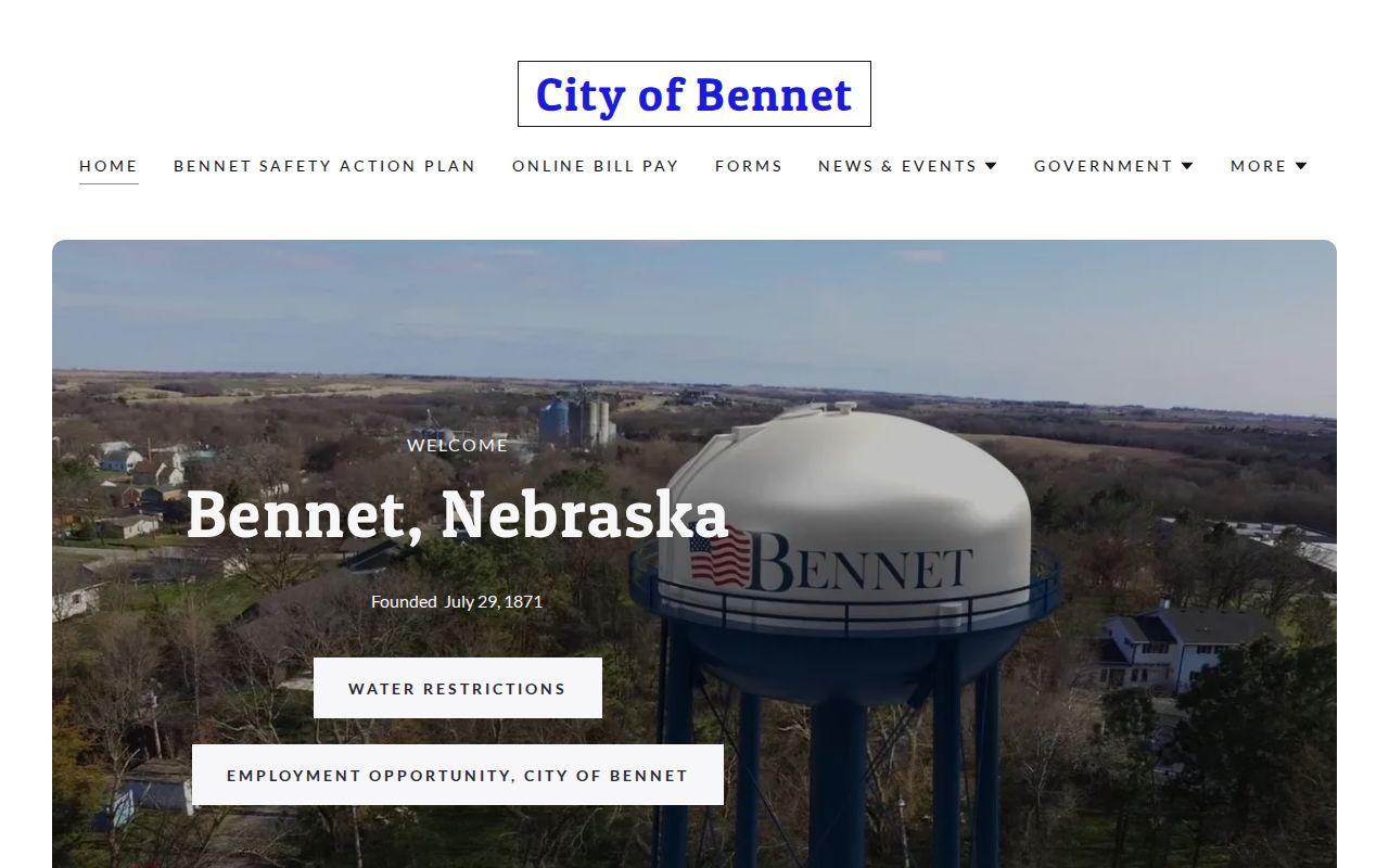 Bennet court docket official city record source