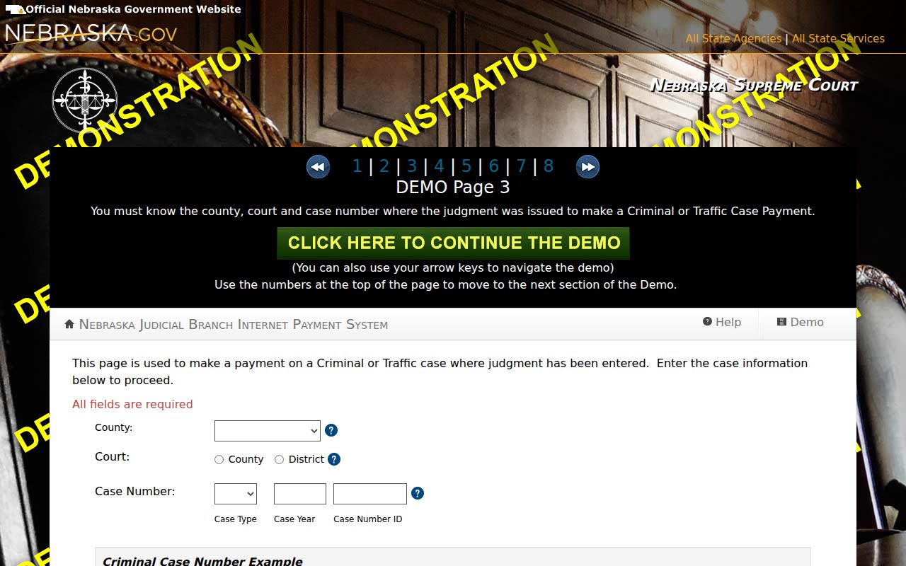 Lancaster traffic court records citation payment case fields