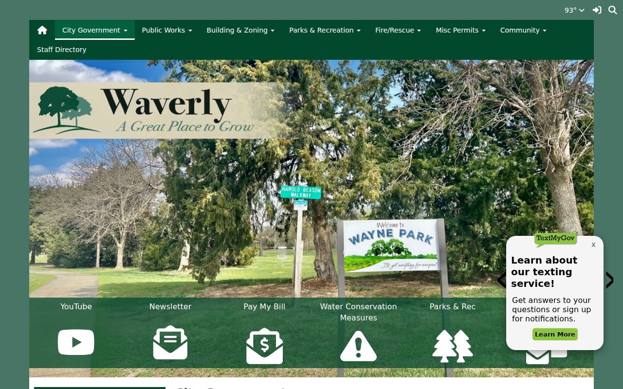 Waverly court records city directory source page